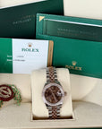Rolex Datejust Lady Chocolate Roman Dial on Jubilee 279381 Complete 2018