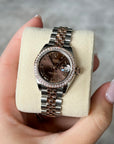 Rolex Datejust Lady Chocolate Roman Dial on Jubilee 279381 Complete 2018