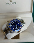 Rolex Submariner Blusey Blue Dial on Oyster 116613LB Complete 2016
