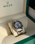 Rolex Cosmograph Daytona Dark Mother of Pearl Roman Dial on Oyster 116523NR Service Papers