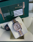 Rolex Lady-Datejust Mother of Pearl Factory Diamond Dial on Jubilee 179383 Complete 2013