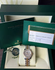 Rolex Lady-Datejust Mother of Pearl Factory Diamond Dial on Jubilee 179383 Complete 2013