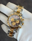 Rolex Daytona Dark Mother-Of-Pearl Gold Crystal Subdials Dial on Oyster 116503 Service Papers
