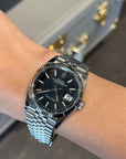 Rolex Datejust Black Index Dial on Jubilee 126234 Open Date