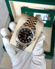 Rolex Datejust Black Diamond Dial on Jubilee 126283 Complete 2019