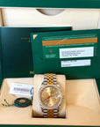 Rolex Datejust Champagne Diamond Dial on Jubilee 126283RBR Complete 2019