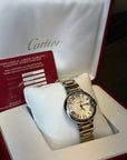 Cartier Ballon Bleu White Dial on Bracelet W2BB0002 Complete 2020