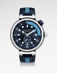 Louis Vuitton Tambour Street Diver Skyline Blue Dial on Strap QA121 Z Complete 2022