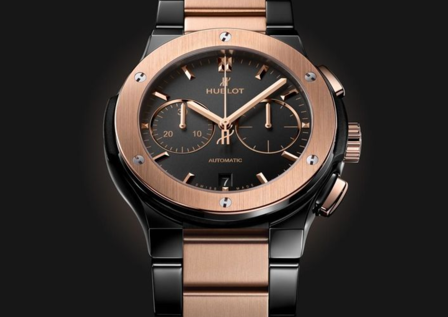 Hublot Classic Fusion Chronograph Black Dial on 18k King Gold/titanium Bracelet 540.CO.1180.CO Complete 2026