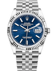 Rolex Datejust Bright Blue Fluted Motif Dial on Jubilee 126234 Complete 2022