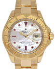 Rolex Yacht-Master Mother of Pearl Ruby Dial on Oyster 168628