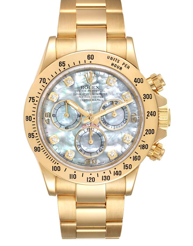 Rolex Daytona Mother Of Pearl Diamond Dial on Oyster 116528 Complete 2013