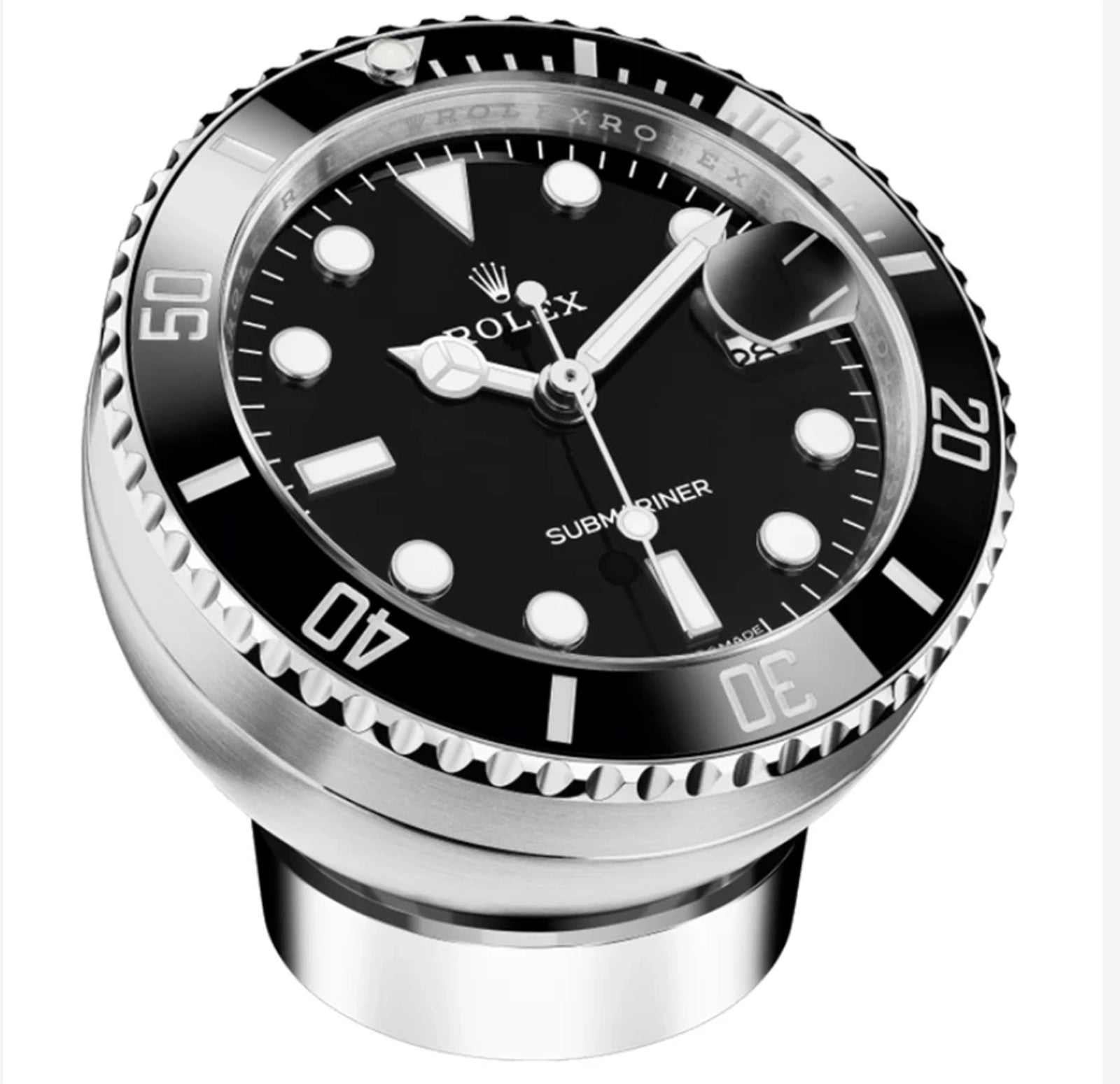 Rolex Submariner Date Desk Clock Black Dial on 909010LN Complete 2026