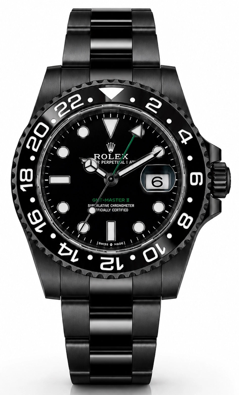Rolex GMT-Master II Black Dial on Oyster 116710LN Complete 2010