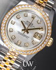 Rolex Lady-Datejust Mother of Pearl Factory Diamond Dial on Jubilee 179383 Complete 2013