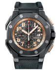Audemars Piguet Royal Oak Offshore Arabic Numerals, Baton Indexes Dial on Two-Piece Strap 26378IO.OO.A001KE.01 Complete 2012