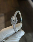 Cartier Baignoire Mini Silver Dial on Diamond Bracelet HPI01773 Complete