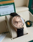 Rolex Cellini Time Pink Dial on Leather Strap 50705RBR Card 2017