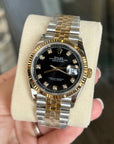 Rolex Datejust 36 Black Diamond Dial on Jubilee 126233 Complete 2024