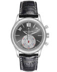 Patek Philippe Complications Annual Calendar Chronograph Anthracite Dial on Crocodile 5960P-001 Complete 2009