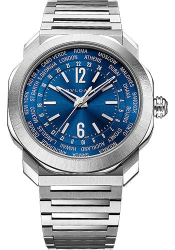 Bvlgari Octo Roma Blue Dial on Bracelet 103481