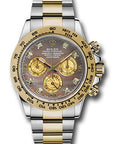Rolex Daytona Dark Mother-Of-Pearl Gold Crystal Subdials Dial on Oyster 116503 Service Papers