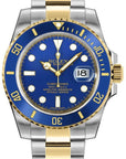 Rolex Submariner Blusey Blue Dial on Oyster 116613LB Complete Open Date