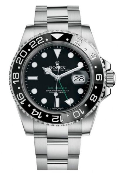 Rolex GMT-Master II Black Dial on Oyster 116710LN Complete 2013