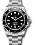 Rolex Submariner No-Date Black Dial on Oyster 124060 Complete 2021
