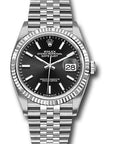 Rolex Datejust Black Index Dial on Jubilee 126234 Open Date