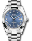 Rolex Datejust 41 Blue Roman Dial on Oyster 126300 Complete 2026