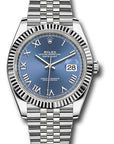 Rolex Datejust 41 Blue Roman Dial on Jubilee 126334 Complete 2020