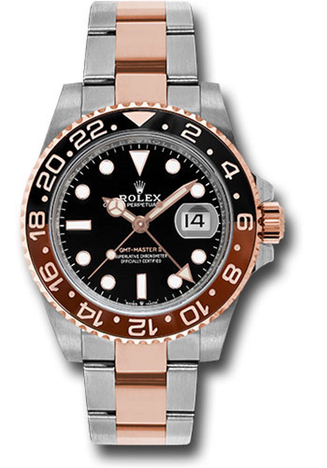 Rolex GMT-Master II "Root Beer" Black Dial on Oyster 126711CHNR Card 2019