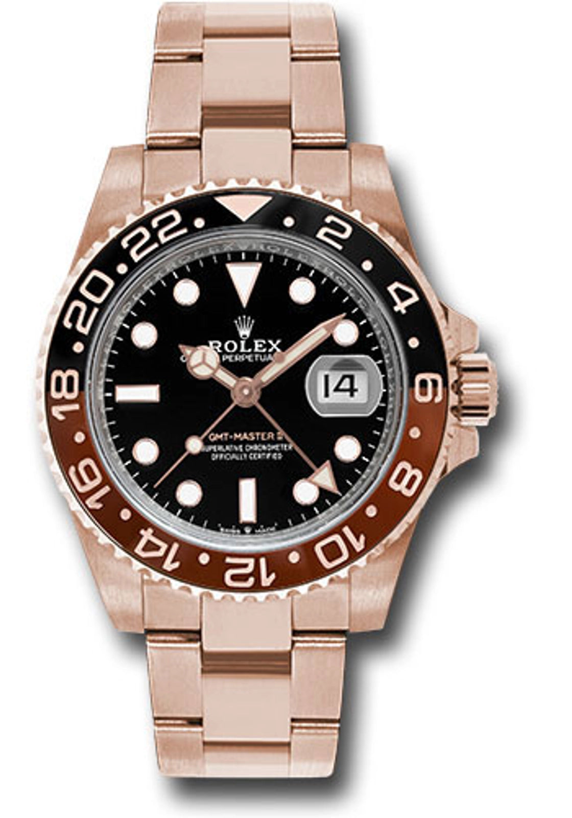 Rolex GMT-Master II "Root Beer" Black Dial on Oyster 126715CHNR Card 2020