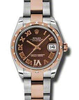 Rolex Datejust 31 Chocolate Roman Dia VI Dial on Oyster 178341 Complete 2012