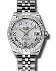 Rolex Datejust 31 Mother of Pearl Roman Diamond Dial on Jubilee 178344 Complete 2013