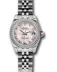 Rolex Datejust Lady Pink Mother-Of-Pearl Roman Dial on Jubilee 179384 Card 2015