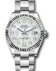 Rolex Datejust 31 White Mother-Of-Pearl Diamond Dial on Oyster 278274 Complete 2022