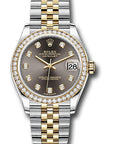 Rolex Datejust 31 Dark Grey Diamond Dial on Jubilee 278383 Complete 2023