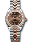 Rolex Datejust Lady Chocolate Roman Dial on Jubilee 279381 Complete 2018