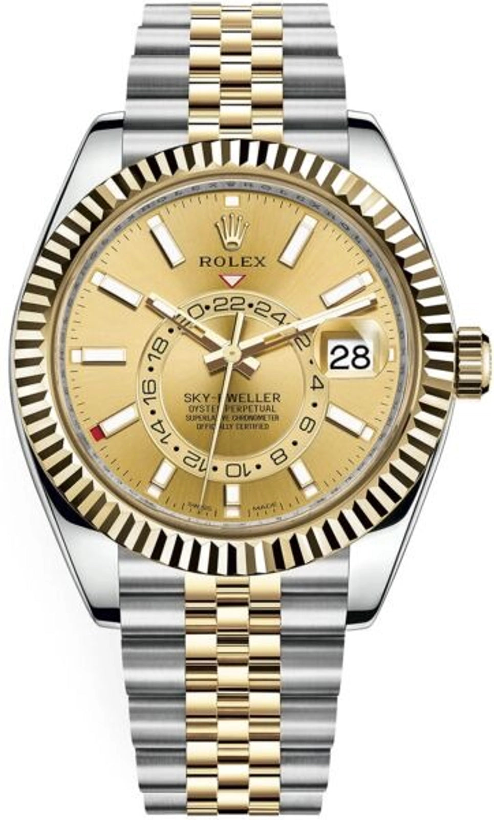 Rolex SkyDweller Champagne Dial on Jubilee 326933 Card 2021