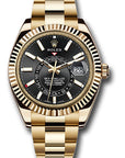 Rolex SkyDweller Black Index Dial on Oyster 326938 Complete 2021