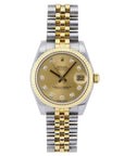 Rolex Datejust 31 Champagne Diamond Dial on Jubilee 178273 Card 2013