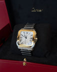 Cartier Santos de Cartier Large Silver Dial on Bracelet W2SA0009 Complete Open Date