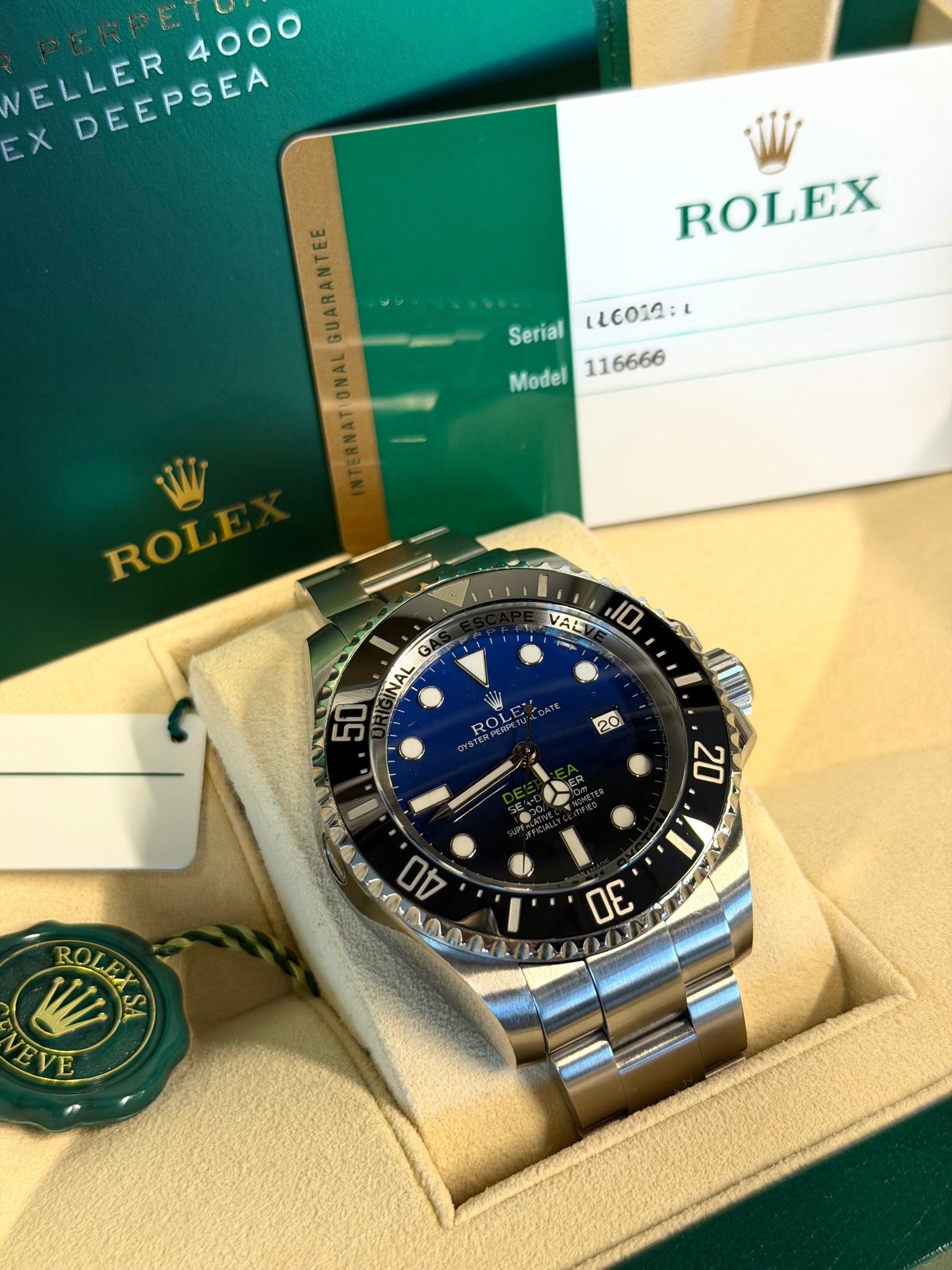 Rolex Sea-Dweller Deepsea James Cameron Dblue James Cameron Dial on Oyster 116660 Complete 2017