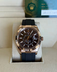 Rolex SkyDweller Chocolate Dial on Oysterflex 326235 Complete 2023