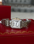Cartier Panthere de Cartier Medium Silver Dial on Bracelet W4PN0018 Complete Open Date