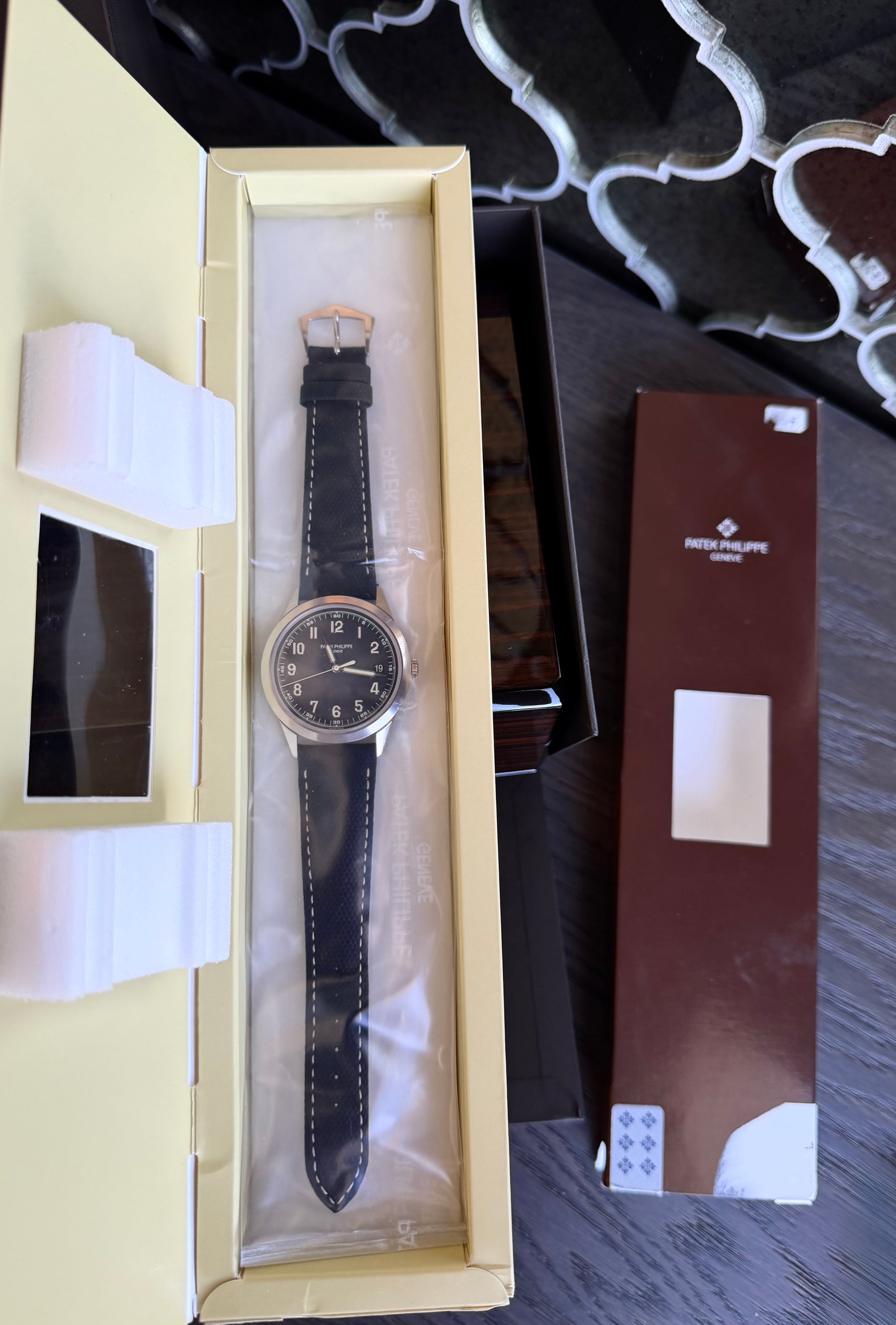 Patek Philippe Calatrava Self-Winding Charcoal Grey Dial on Strap 5226G-001 Complete 2023