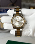 Rolex Datejust Silver Roman VI/IX Diamond Dial on Oyster 126233 Card 2020