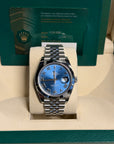 Rolex Datejust 41 Blue Roman Dial on Jubilee 126300 Complete 2023